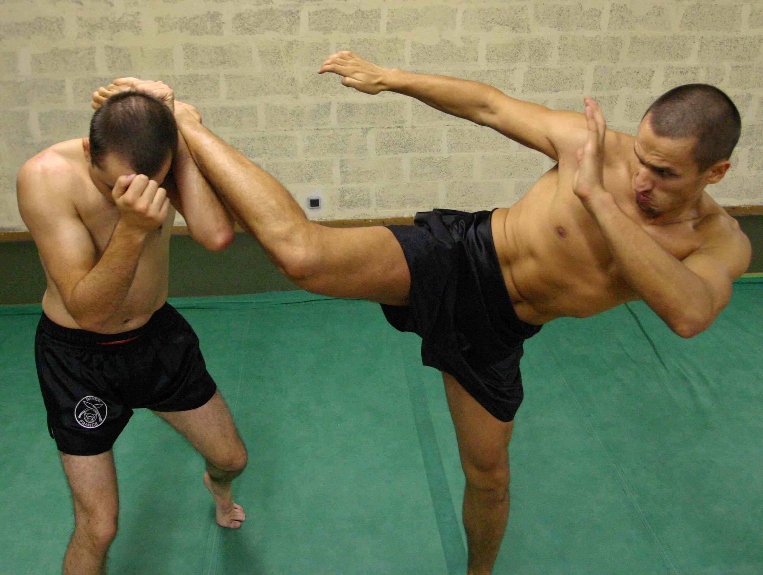 MMA kick body position