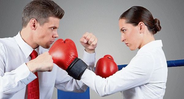men women boxing